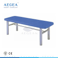 Cama de tratamiento de examen de colchón de PU de base de acero inoxidable AG-ECC05